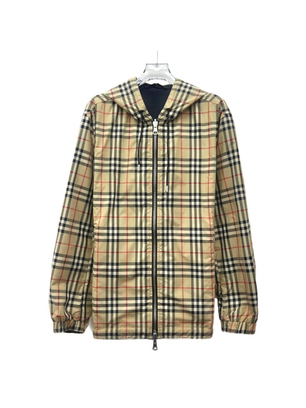 Burberry  Multicolor Reversible Logo Hooded Long-Sleeve Jacket